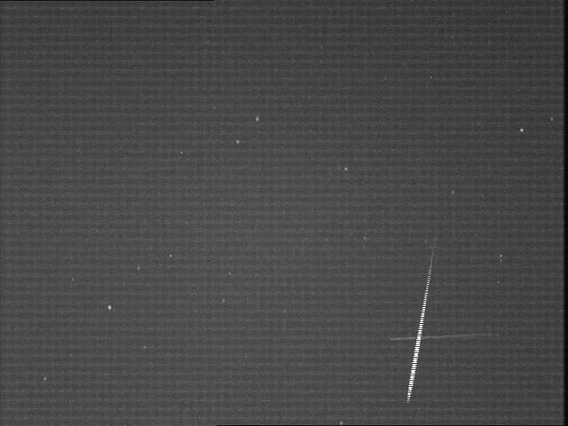 An eta-Lyrid meteor captured by CAMS-BeNeLux video station of Martin Breukers in Hengelo (the Netherlands), on May 8th, 23h 15m UT. Credit: CAMS-BeNeLux, Marc Hengelo