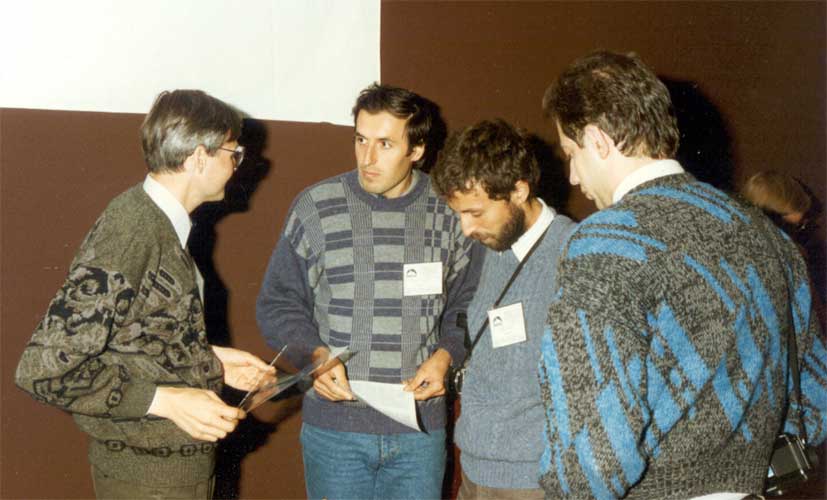 Informal chat Dieter Heinlein, Korado Korlevic, Péter Spányi and András Steiner (credit Casper ter Kuile).