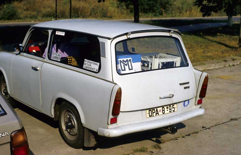 The Trabants served as transport vehicles at the 1991 IMC (credit Axel Haas).