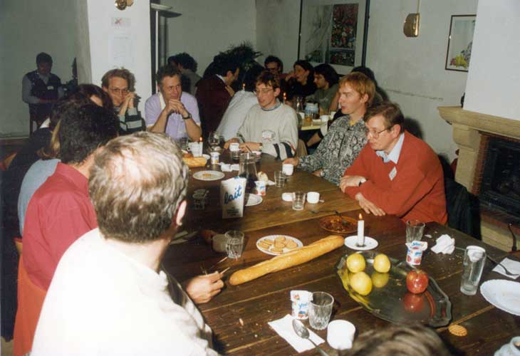 From table end l.to r. Werner Depoorter, André Gabriël, Felix Bettonvil, Jacob Kuiper and Urijan Poerink (credit Casper ter Kuile).