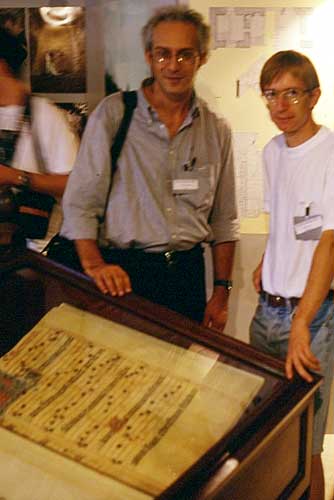 During the excursion, Massimo Dionisi and Rainer Arlt (credit Roberto Gorelli).