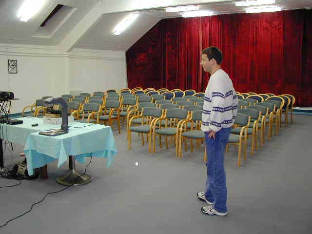 Javor Kac and the 2001 IMC conference room (credit Javor Kac).
