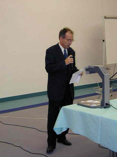 Dr. Bojan Jenko giving the opening speech (credit Javor Kac).