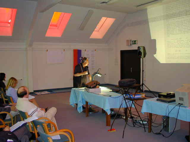 Vladimir Smirnov at his lecture (credit Javor Kac).