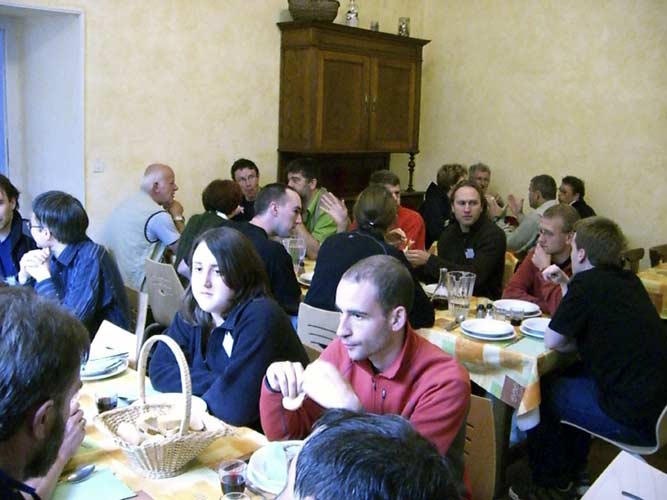 Diner with the participants who were present before the IMC (credit Jean-Louis Rault).