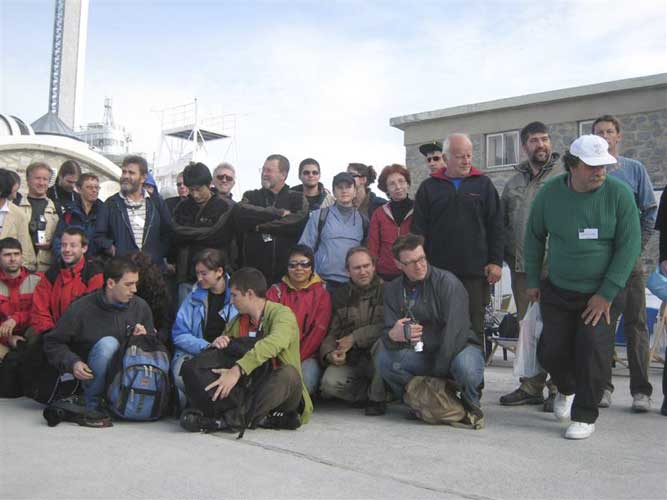 During the group photo, from left to right: Juraj Toth (seated), Joachim Flohrer, Luc Bastiaens, Javor Kac, (seated), Ivanka Slavec, Alex Conu (seated), Greg Sinitsin, Slavka Podbevek (hidden), Mirko Nitschke, Kazuya Noguchi, Diana Tampu, Stanislas Slavec, Mihai Curtasu (seated), Jean-Louis Rault, Vanda Tarigan (seated), Nikolay Kolov, Desislava Zhivkova, Galina Gospodinova,Jean-Marc Wislez (seated), Galina Ryabova, Eduard Bettonvil (seated), Jiri Borovicka, Frans de Keijzer, Frans Lowiessen, Andrei Dorian Gheorge and Jos Nijland (credit Casper ter Kuile).