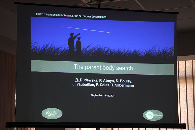 Regina Rudawska with the lecture 'The parent body search' (credit Bernd Brinkmann).