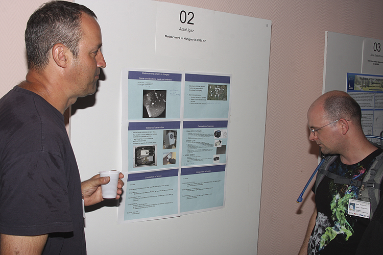 During the poster session: Antal Igaz and Michael Ray (credit Bernd Brinkmann).