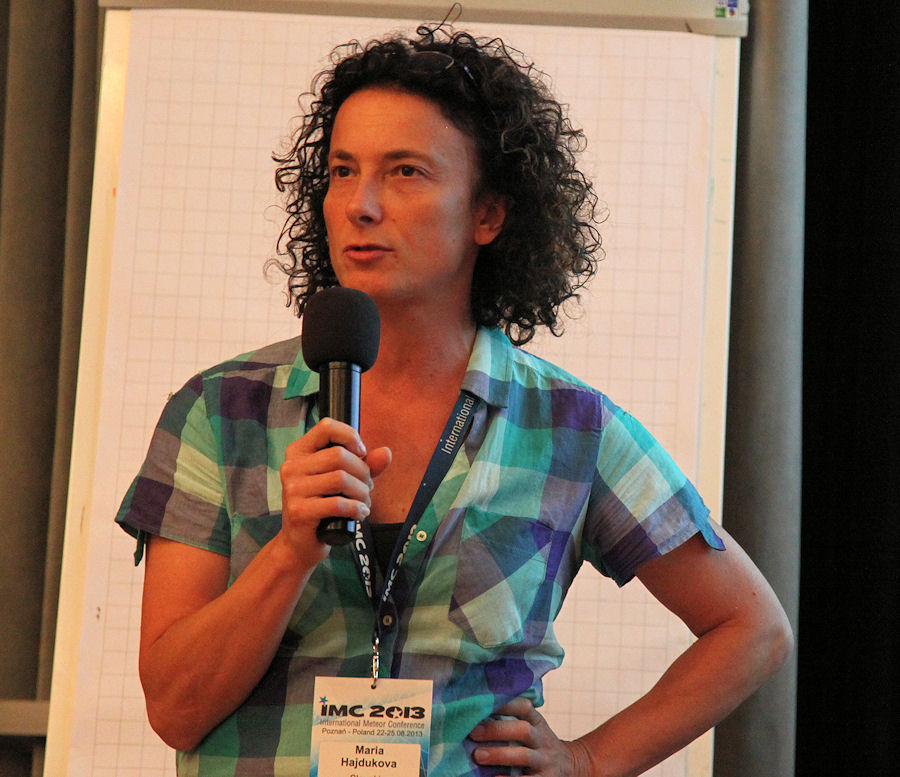 Maria Hajdukova: 'Observed and real orbital dispersion within meteor streams' (credit Dominique Richard).