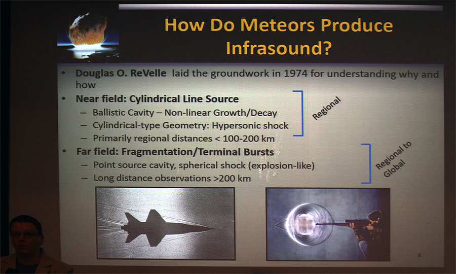 Elisabeth Silber with keynote lecture: 'Introduction to meteor infrasound' (credit Bernd Klemt).