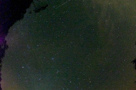 Perseids Meteor  flies over the mountain sky uploaded by Enya Huang