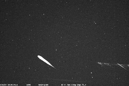 HD meteor spectrum (sporadic) uploaded by Bill Ward