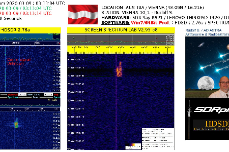 An interesting signal from 2020-03-09/ 03:13:04 UTC uploaded by Rudolf Sanda