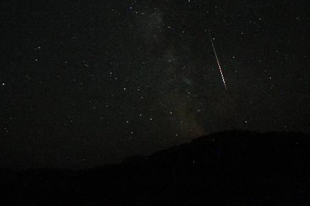 2021 Perseids meteor in milky way uploaded by Garry Dymond