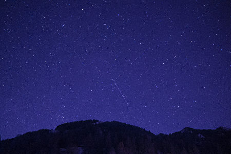 Geminid over Bavarian Alpine Mountains uploaded by Peter C. Slansky