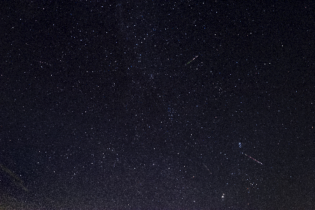 7 Perseids 2024 in Milky Way uploaded by Peter C. Slansky