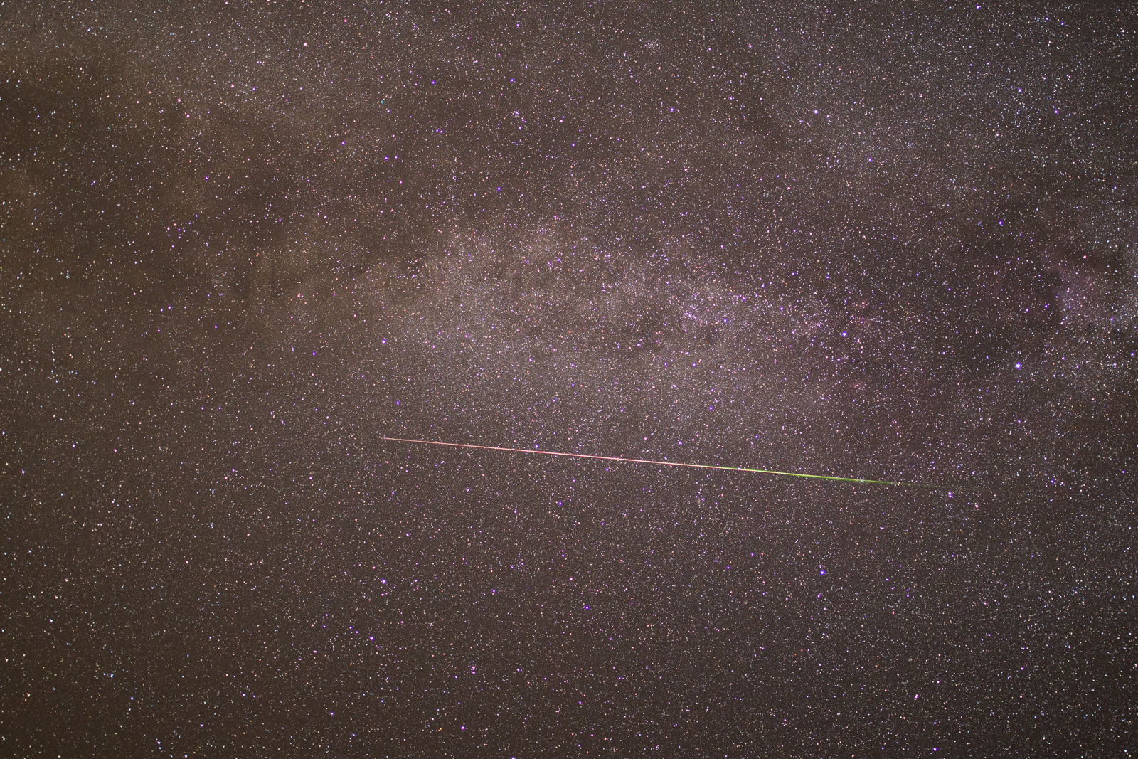 A +1 magnitude Perseid in Cygnus on August 12, 2013 at 23:59 UT. Photo taken by Rok Pucer and Jure Atanackov from Medvedje Brdo, Slovenia. Canon EOS 6D, 35-mm f/1.4, ISO 3200, 10 s exposure.