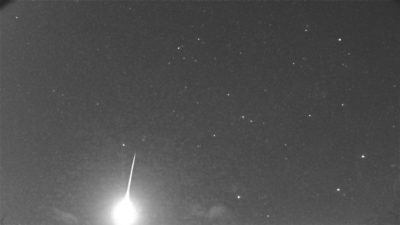 Figure 4a- January 13th, 2023, 02h 15min UT fireball captured by UK0006 UKMON video station. Credit: UKMON