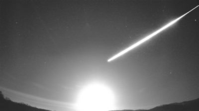 Figure 2a- January 9th, 2023, 20h 01min UT fireball captured by UK003A UKMON video station. Credit: UKMON