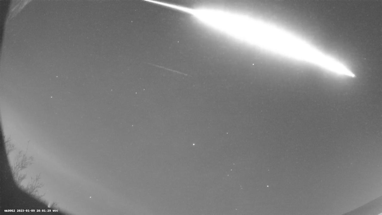 Figure 2d- January 9th, 2023, 20h 01min UT fireball captured by UK0062 UKMON video station. Credit: UKMON