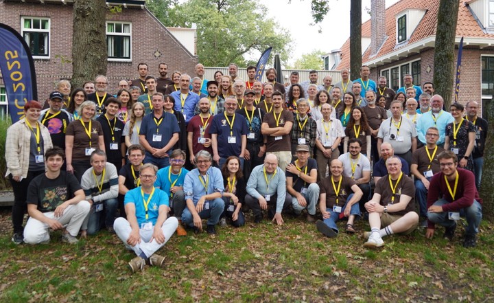 Figure- Participants on the traditional group photography of the 2025 International Meteor Conference. Credit: Coralie Byttebier
